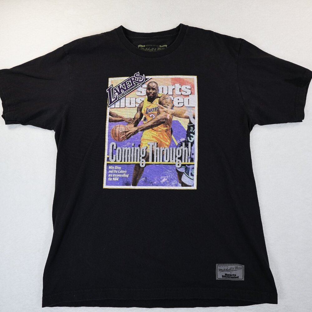 Vintage Sports Illustrated Lakers Shirt Large Shaquille O'Neal‎ NBA Mens